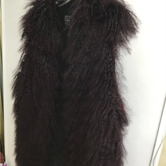 BCBG Mongolian lamb fur vest - Picture 3 of 7